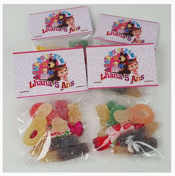 Sachets de bonbons personnalisés