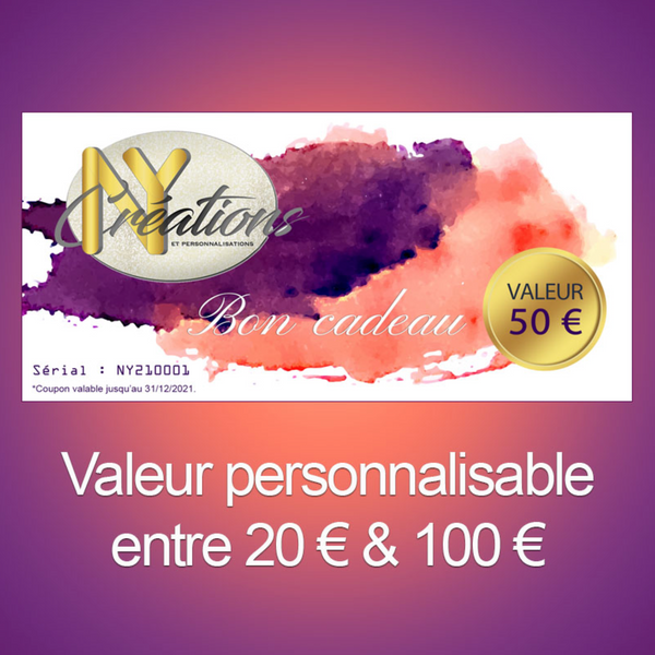 Carte-cadeau NY Créations